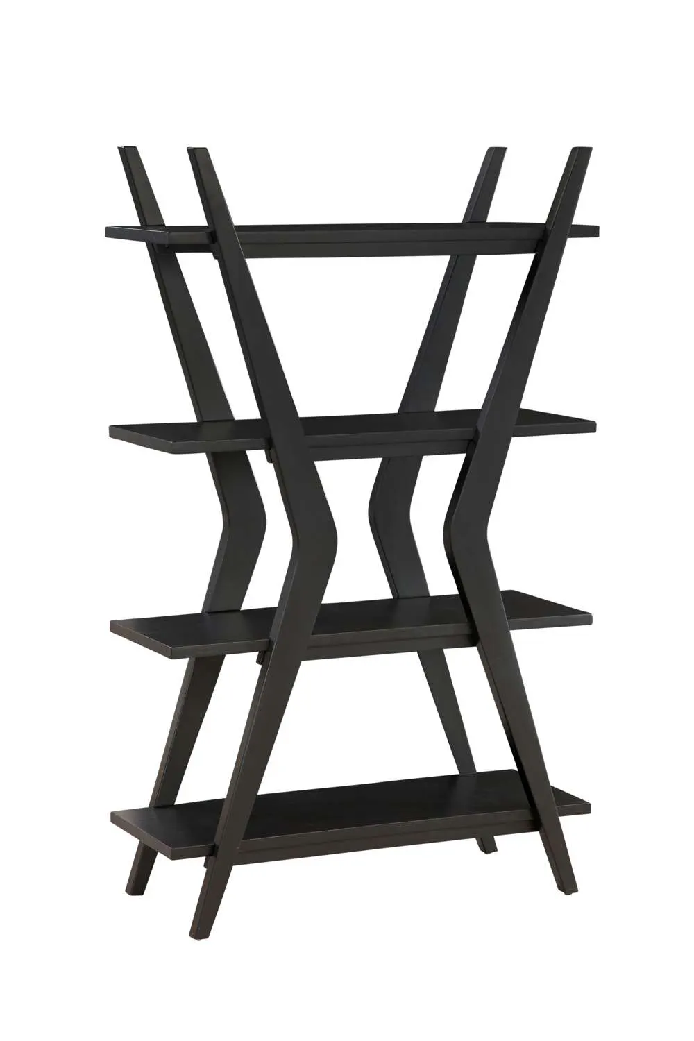Basset Mirror Company 3197-LR-500 Stratton Black Etagere