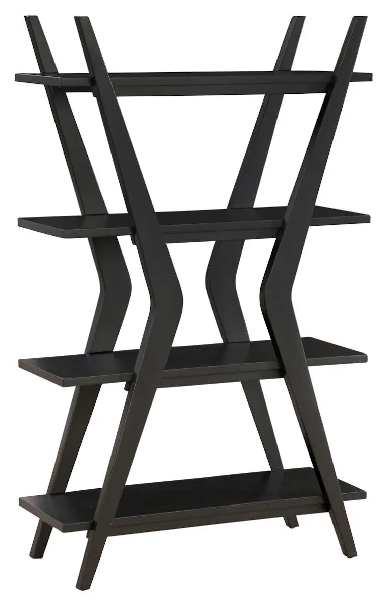 Basset Mirror Company 3197-LR-500 Stratton Black Etagere Basset Mirror Company 3197-LR-500 Stratton Black Etagere
