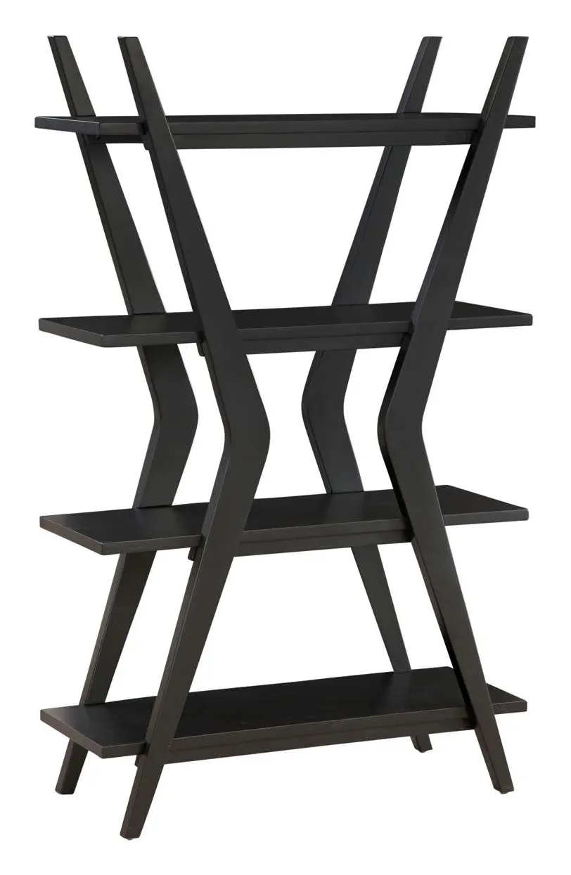 Basset Mirror Company 3197-LR-500 Stratton Black Etagere Basset Mirror Company 3197-LR-500 Stratton Black Etagere