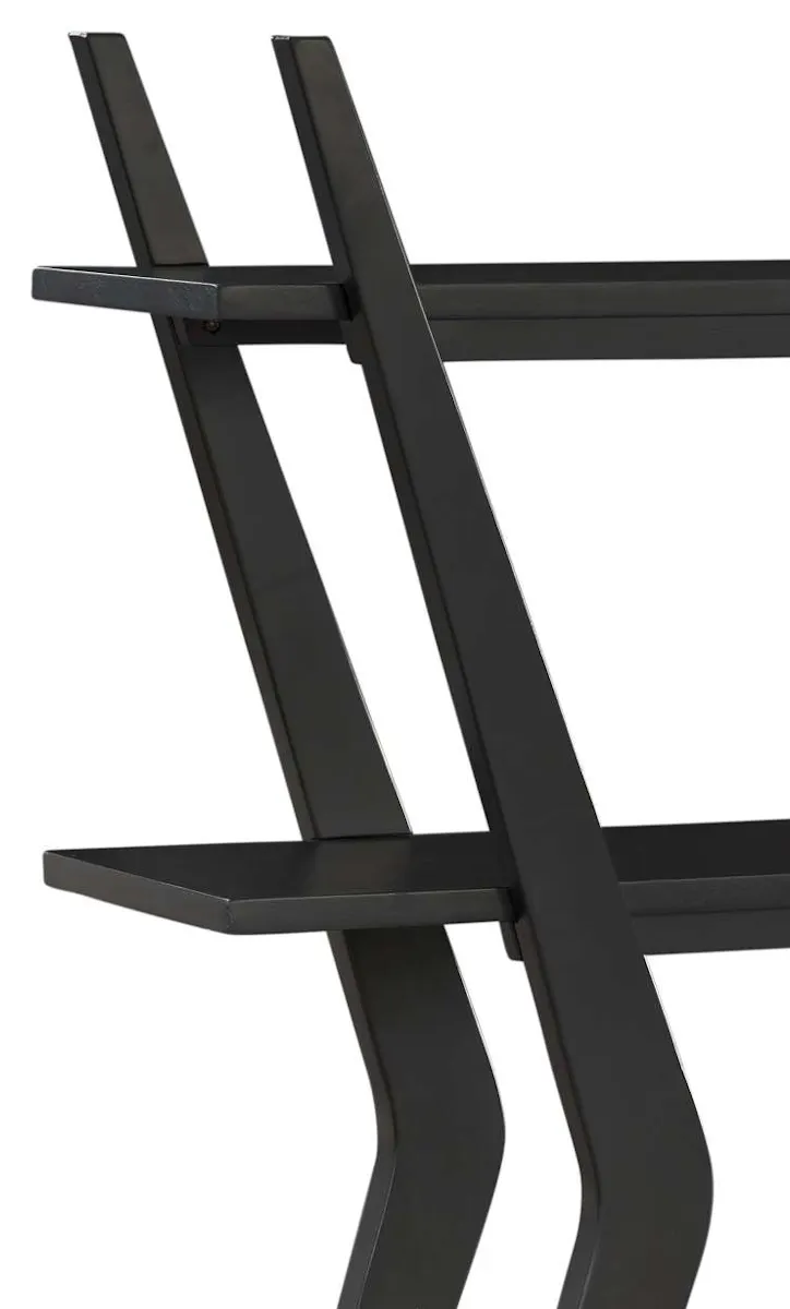 Basset Mirror Company 3197-LR-500 Stratton Black Etagere Basset Mirror Company 3197-LR-500 Stratton Black Etagere