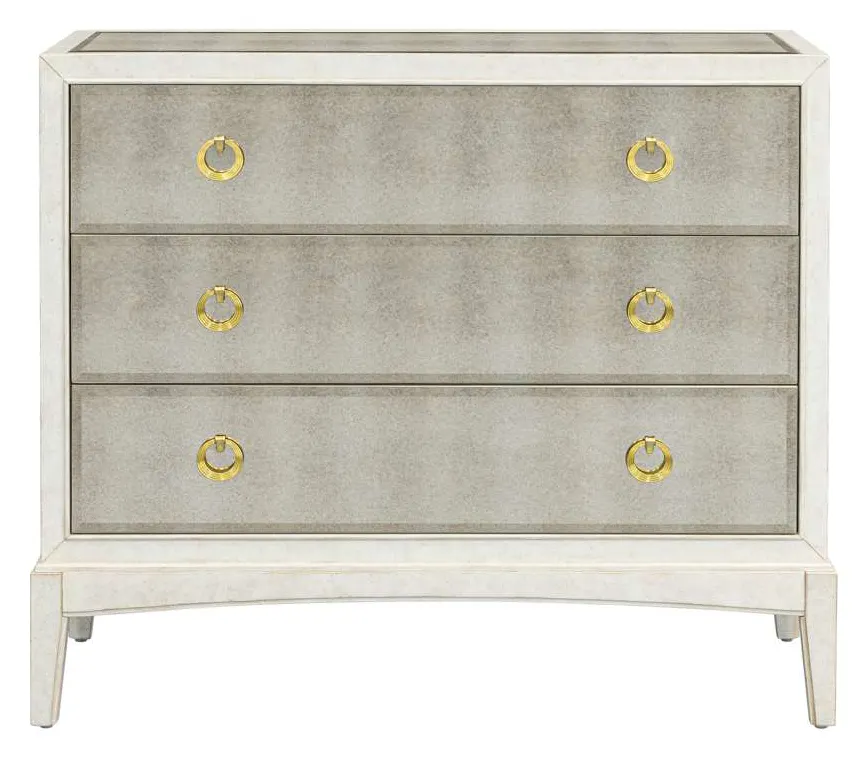 Basset Mirror Company 5125-LR-508 Kiara Three Drawer Cabinet Basset Mirror Company 5125-LR-508 Kiara Three Drawer Cabinet