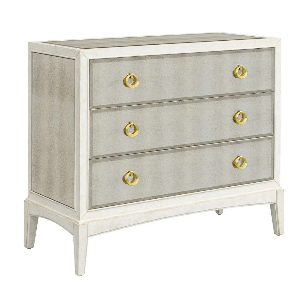 Basset Mirror Company 5125-LR-508 Kiara Three Drawer Cabinet