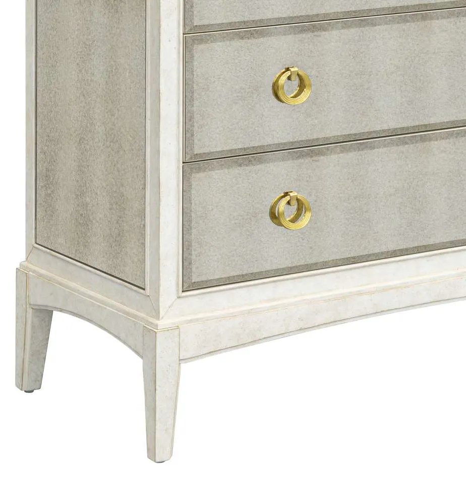 Basset Mirror Company 5125-LR-508 Kiara Three Drawer Cabinet Basset Mirror Company 5125-LR-508 Kiara Three Drawer Cabinet