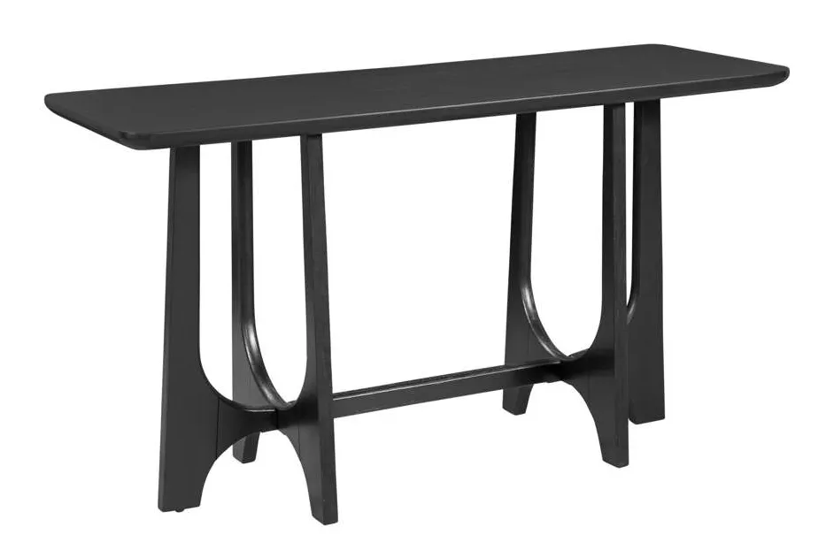 Basset Mirror Company 7049-LR-401 Dunnigan Black Console Basset Mirror Company 7049-LR-401 Dunnigan Black Console