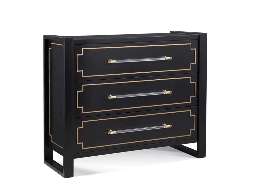 Basset Mirror Company 7310-LR-766 Lowery Three Drawer Cabinet