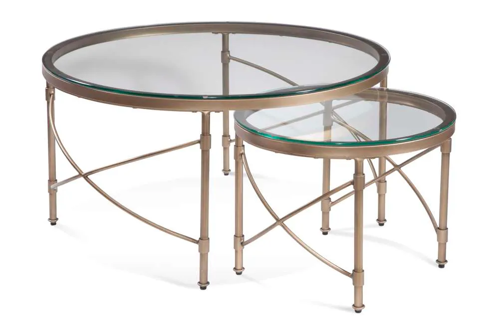 Basset Mirror Company 7530-LR-120 Harrison Round Coffee Table