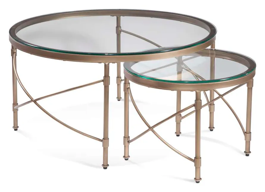 Basset Mirror Company 7530-LR-120 Harrison Round Coffee Table Basset Mirror Company 7530-LR-120 Harrison Round Coffee Table