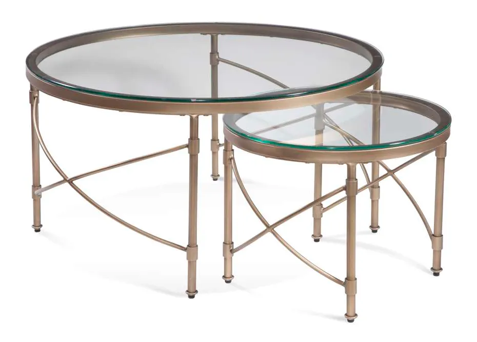 Basset Mirror Company 7530-LR-120 Harrison Round Coffee Table Basset Mirror Company 7530-LR-120 Harrison Round Coffee Table