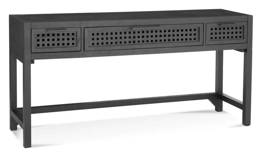 Basset Mirror Company 8235-LR-400 Pentak Black Console Table Basset Mirror Company 8235-LR-400 Pentak Black Console Table
