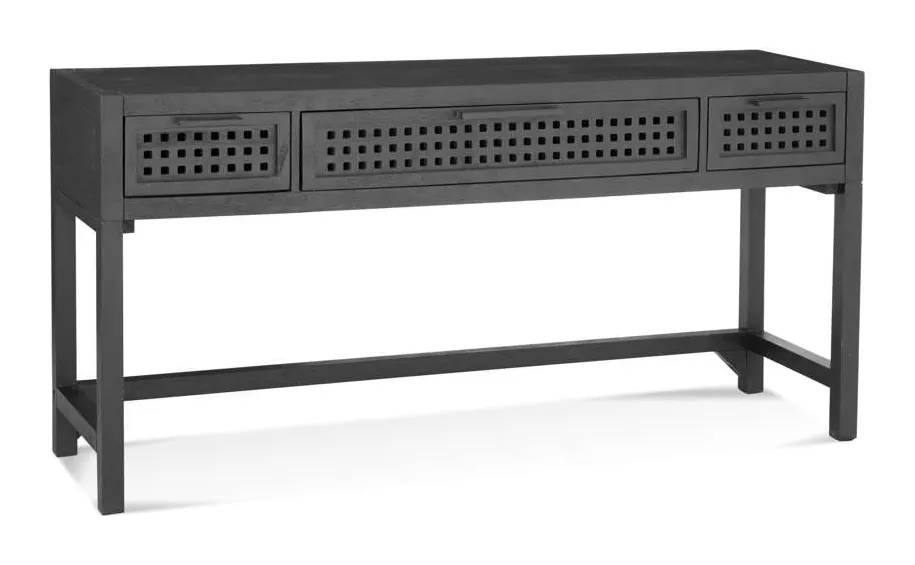 Basset Mirror Company 8235-LR-400 Pentak Black Console Table Basset Mirror Company 8235-LR-400 Pentak Black Console Table