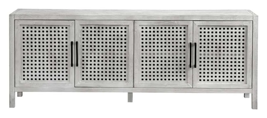 Basset Mirror Company 8236-DR-576 Pentak White Four Door Cabinet Basset Mirror Company 8236-DR-576 Pentak White Four Door Cabinet