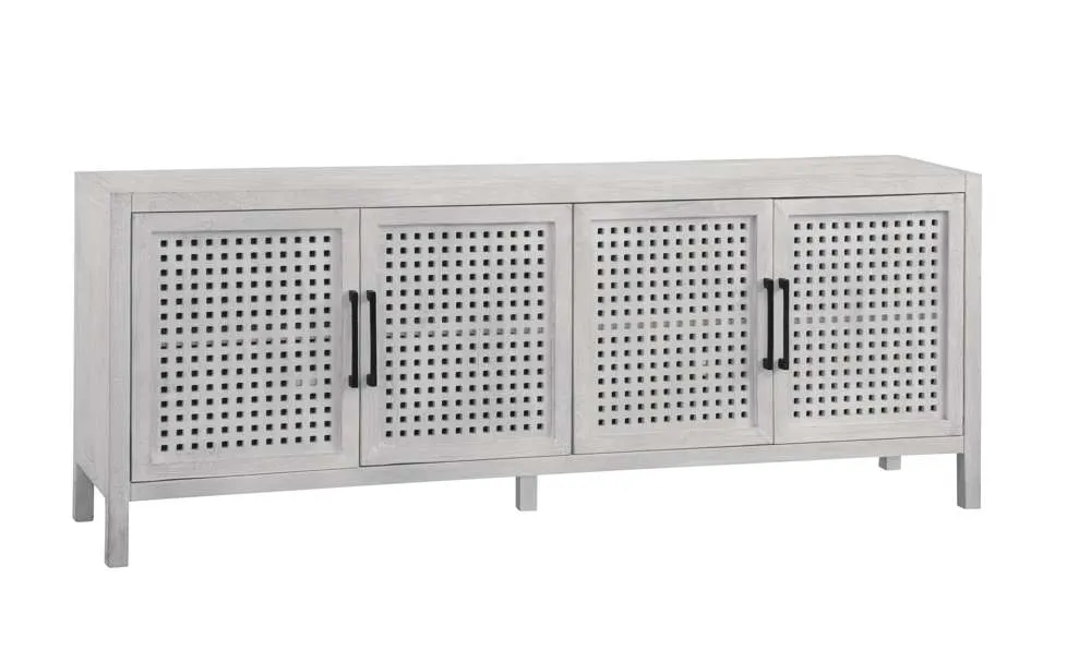 Basset Mirror Company 8236-DR-576 Pentak White Four Door Cabinet