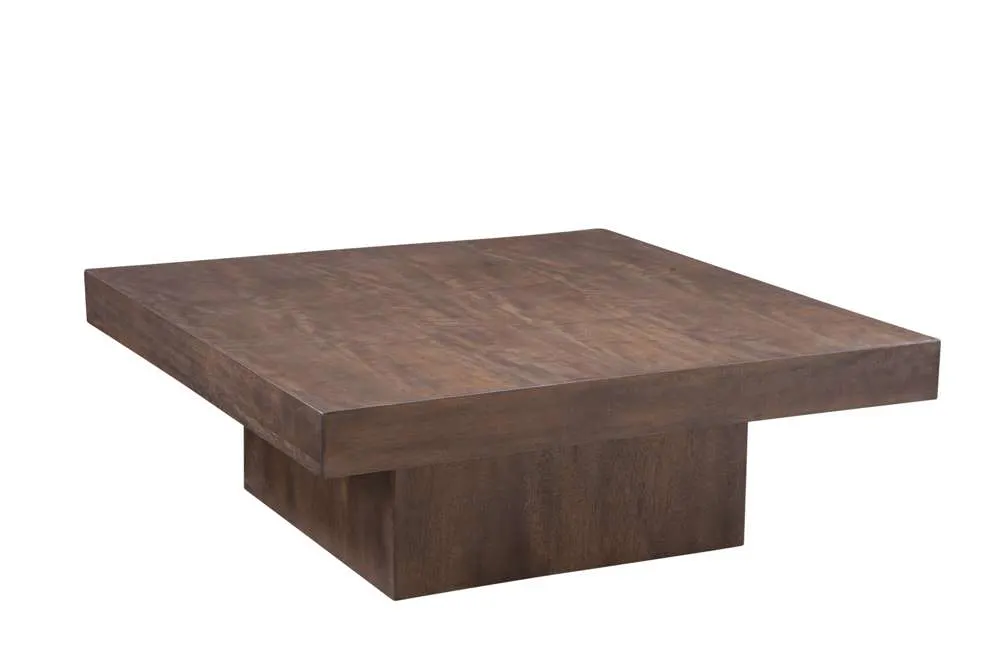 Basset Mirror Company 9411-LR-130 Padula Brown Oak Coffee Table