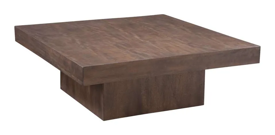Basset Mirror Company 9411-LR-130 Padula Brown Oak Coffee Table Basset Mirror Company 9411-LR-130 Padula Brown Oak Coffee Table