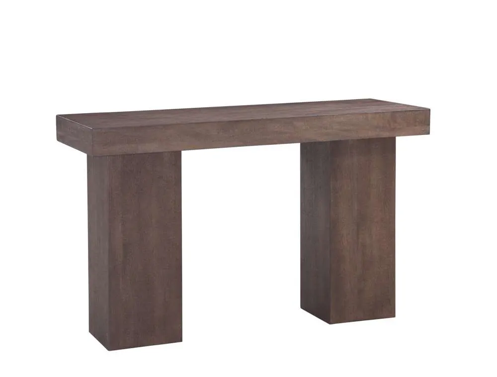 Basset Mirror Company 9411-LR-400 Padula Brown Oak Console