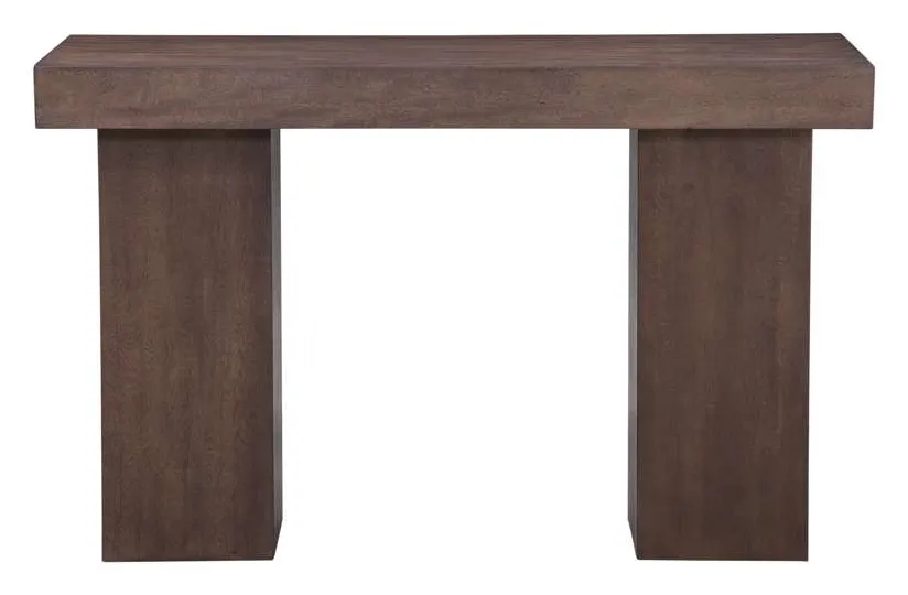 Basset Mirror Company 9411-LR-400 Padula Brown Oak Console Basset Mirror Company 9411-LR-400 Padula Brown Oak Console