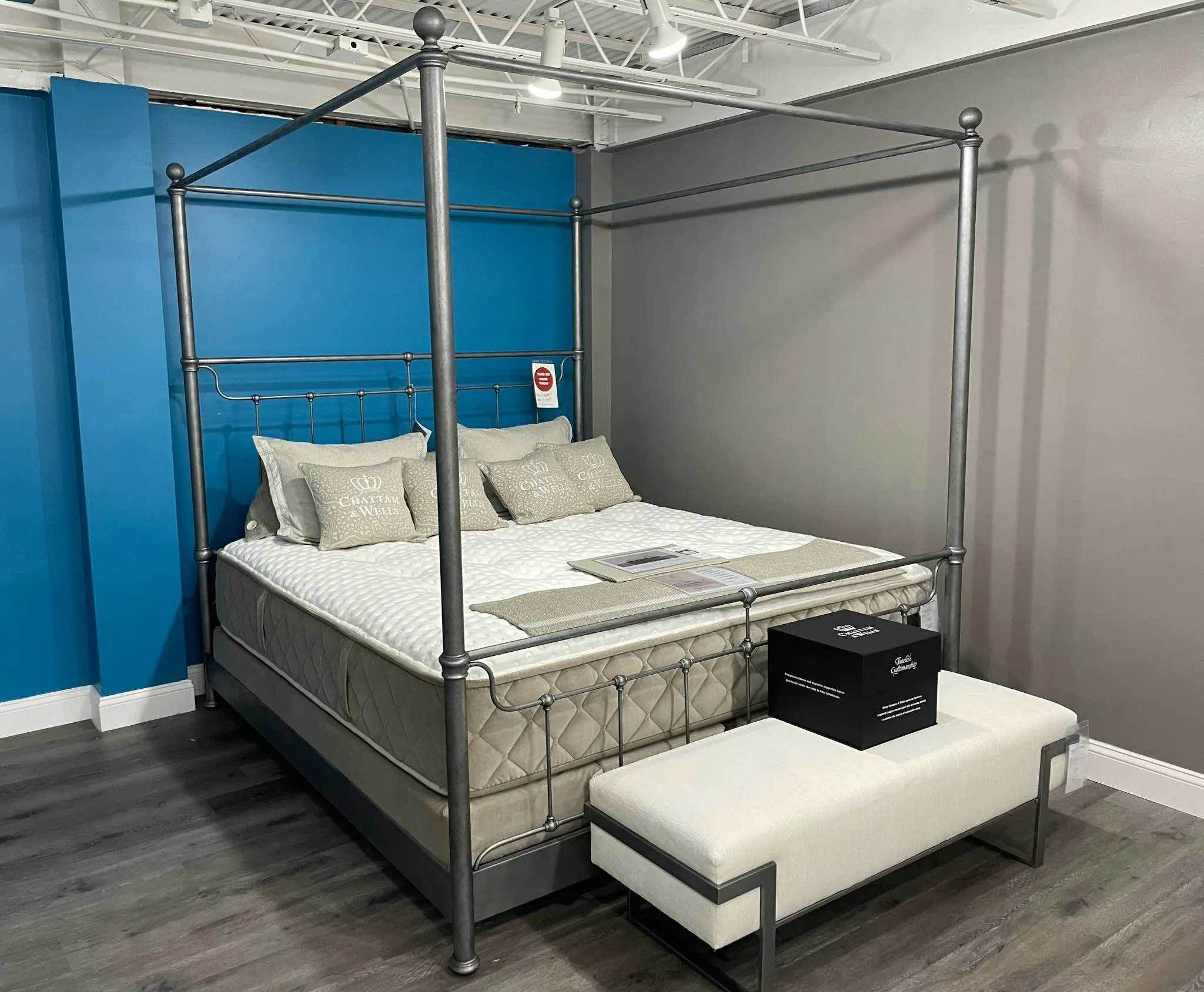 Wesley Allen 13027CBCMPF Tucker King Canopy Bed
