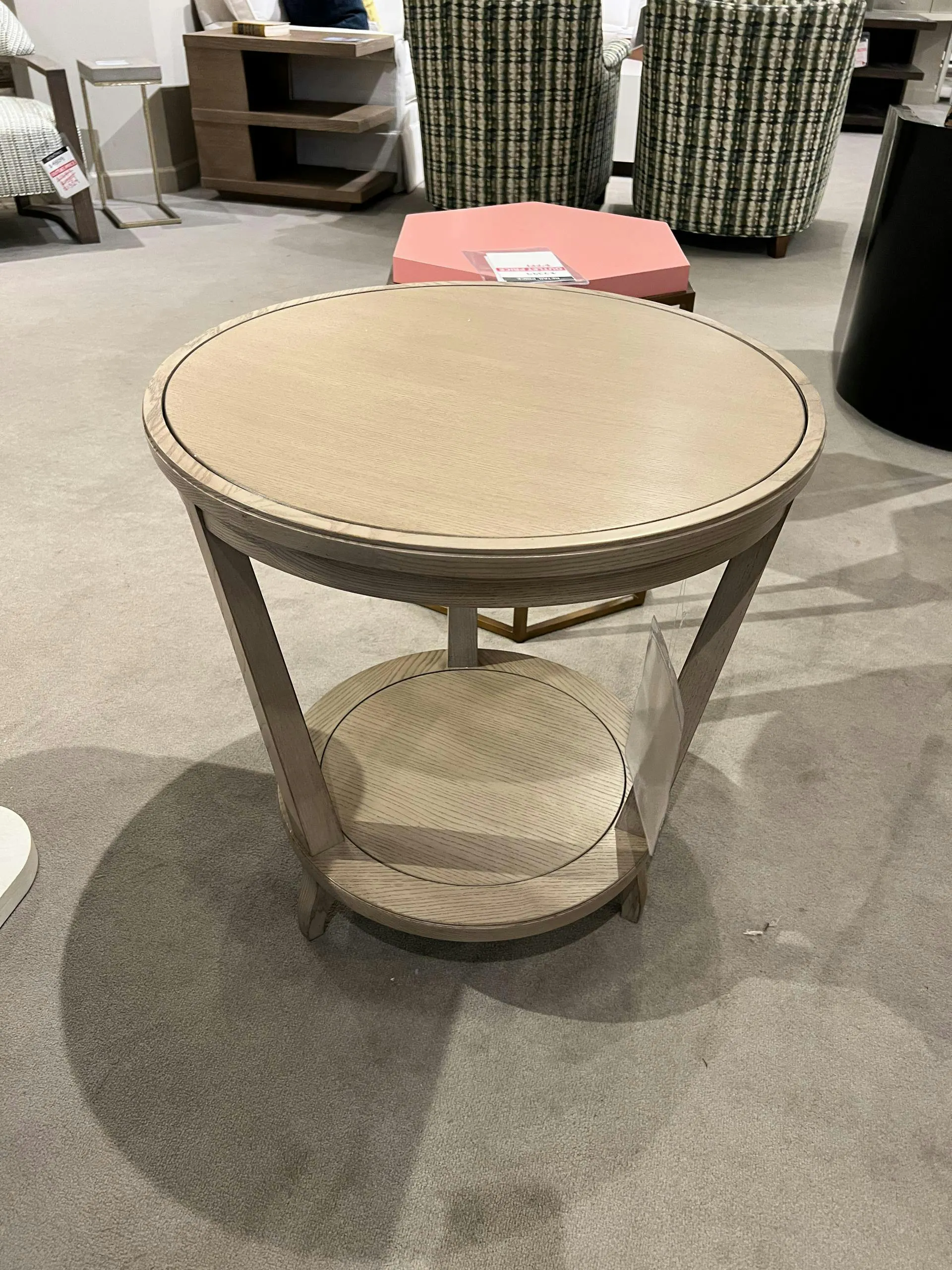 Hickory Chair HC186-70/280 Rye Round Side Table at Factory Outlets by Hickory Park