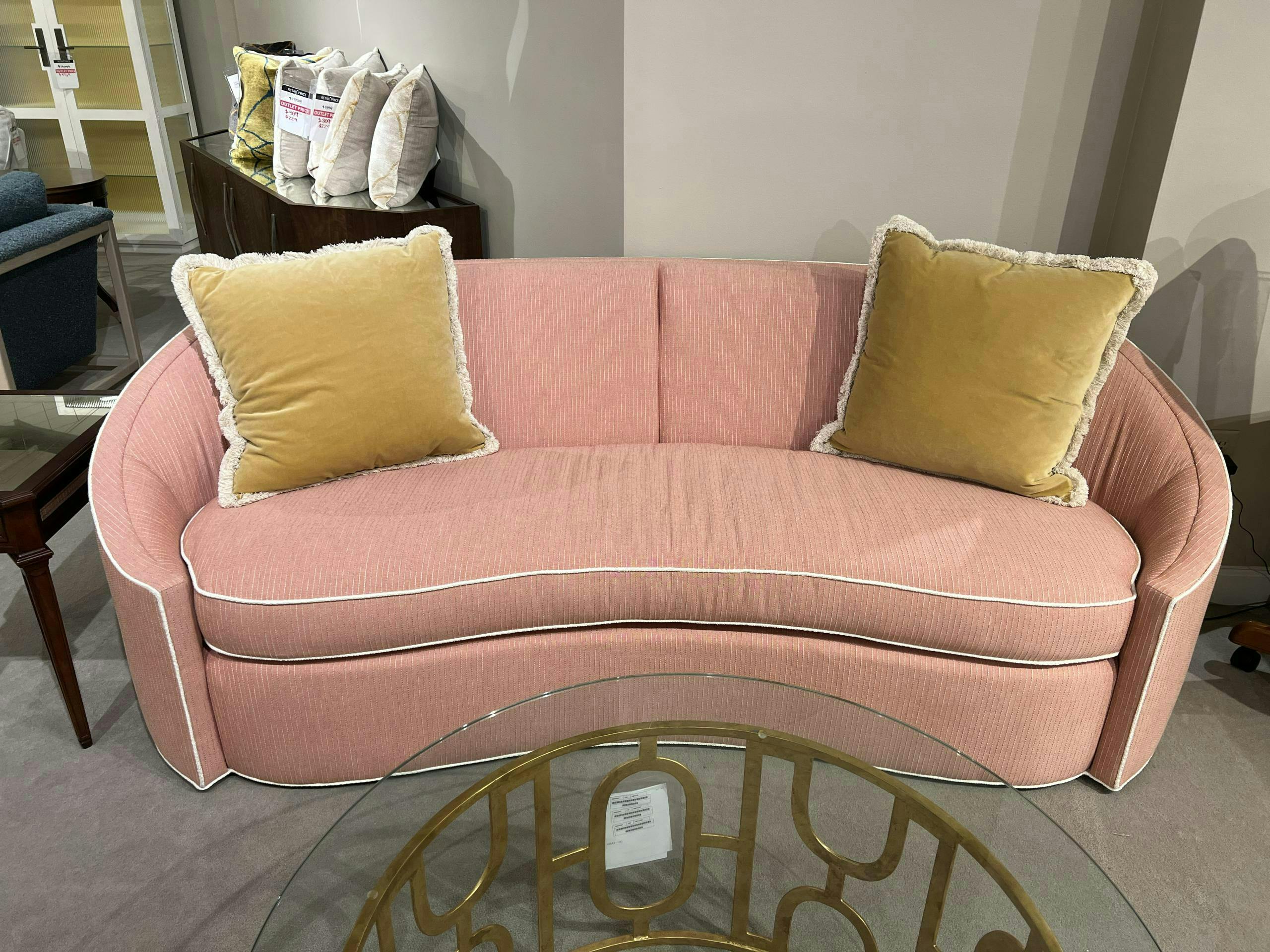 Hickory Chair HC6701-90/190 Ariele Sofa at Factory Outlets by Hickory Park