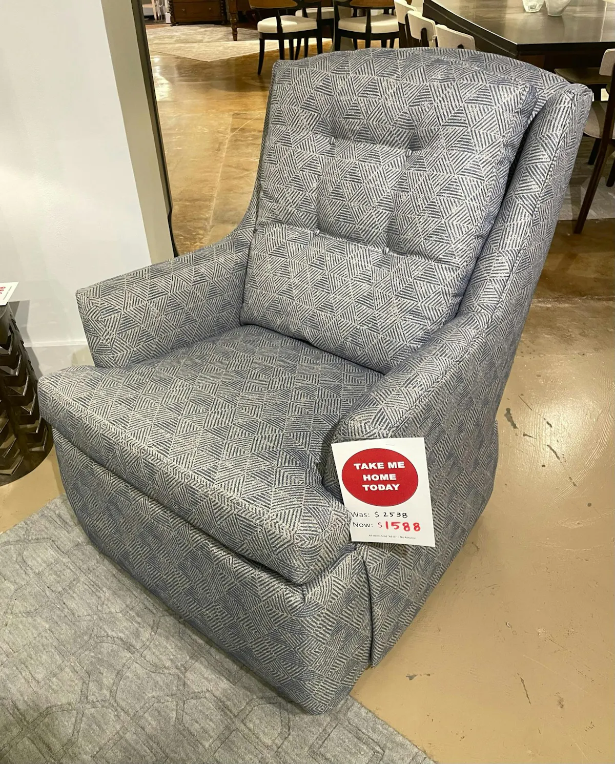 Jessica Charles 698-SR Cagney High Back Swivel Rocker Jessica Charles 698-SR Cagney High Back Swivel Rocker
