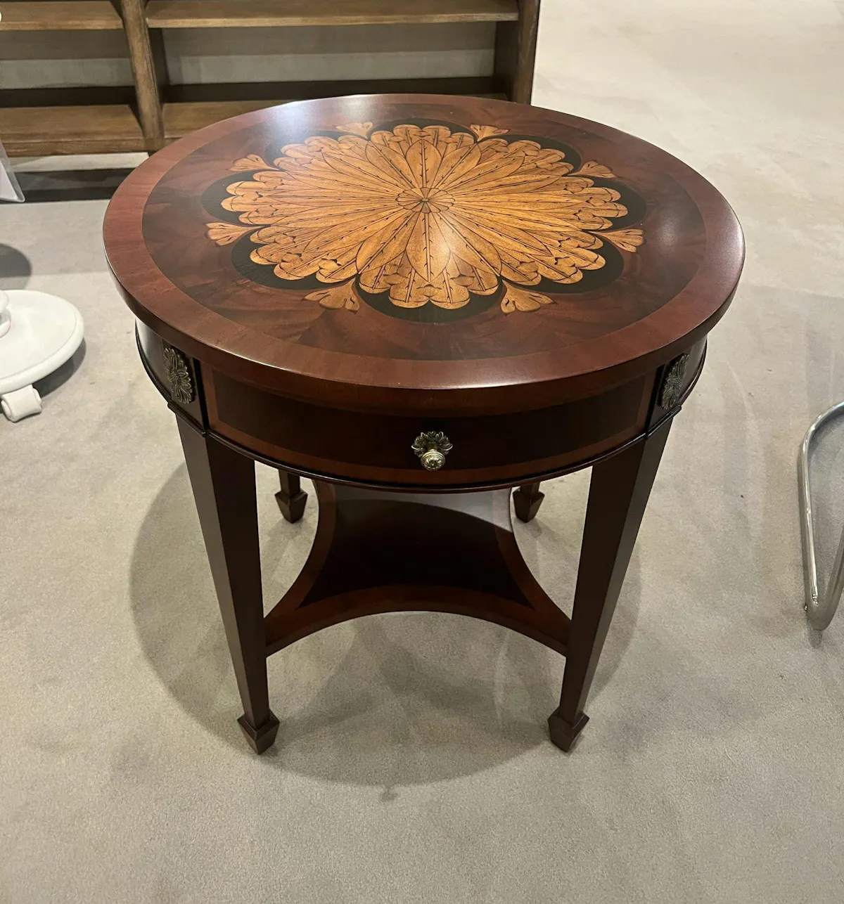 Maitland-Smith 8111-32-SF Floral Occasional Table Maitland-Smith 8111-32-SF Floral Occasional Table