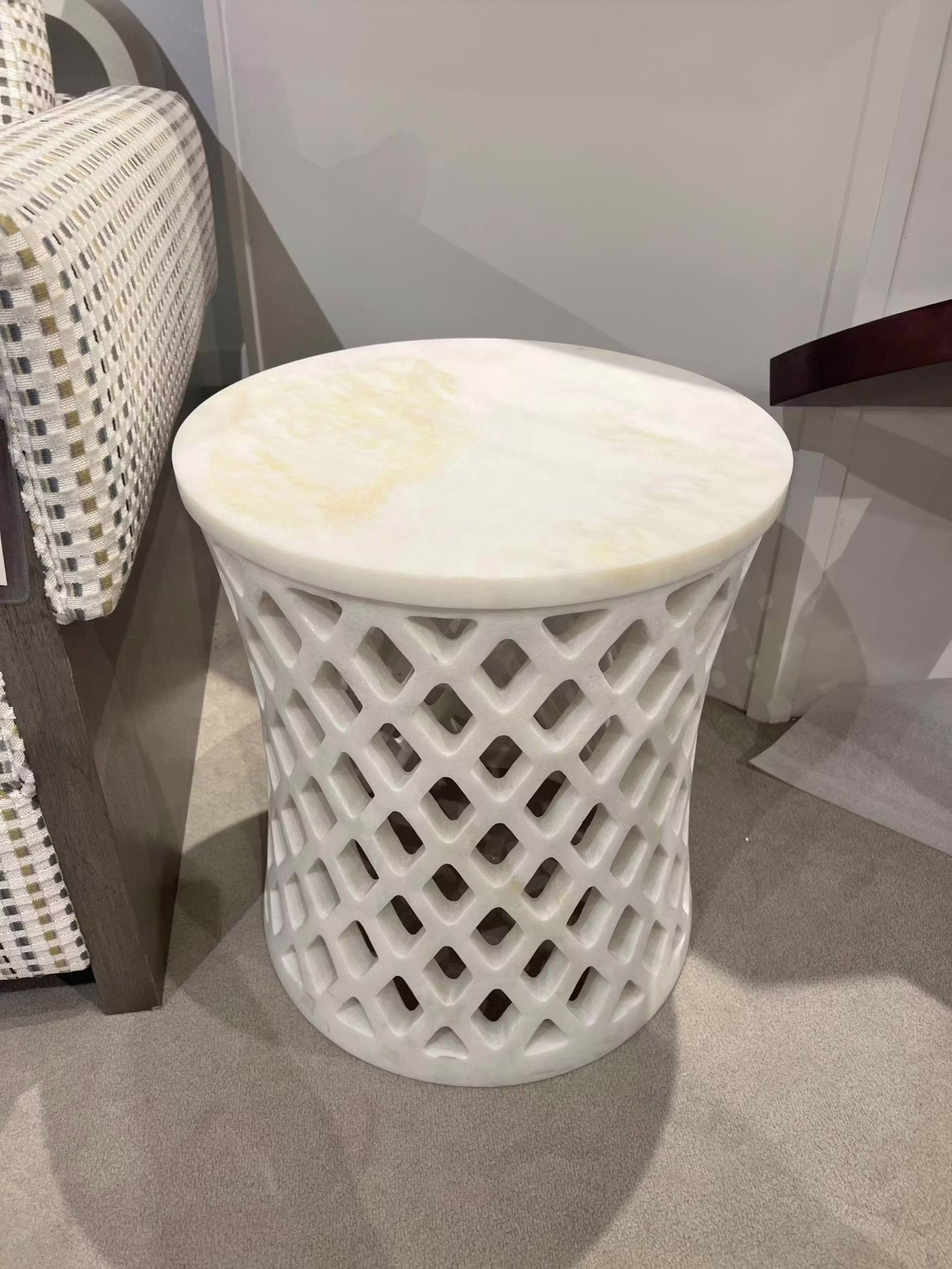 Maitland-Smith 8375-32/20 Diamond Fret Side Table at Factory Outlets by Hickory Park