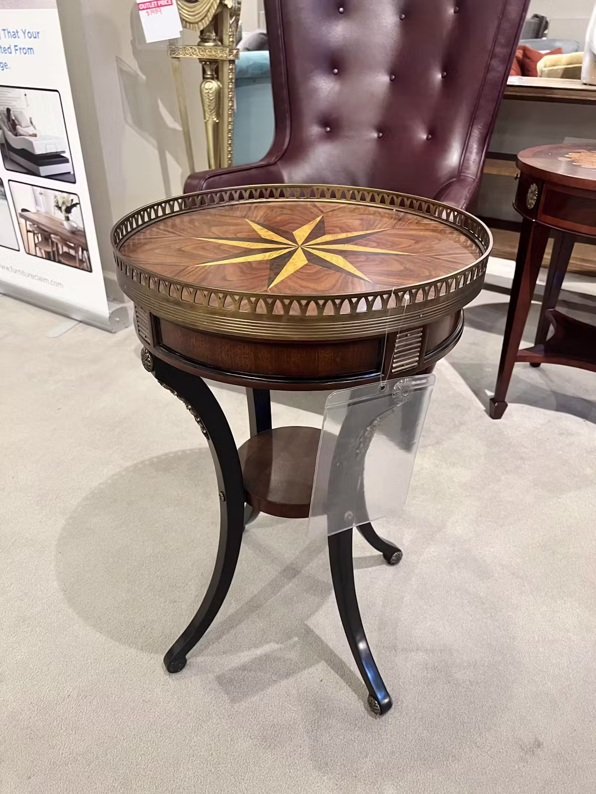 Maitland-Smith 8128-30/180 Compass Occasional Table Maitland-Smith 8128-30/180 Compass Occasional Table