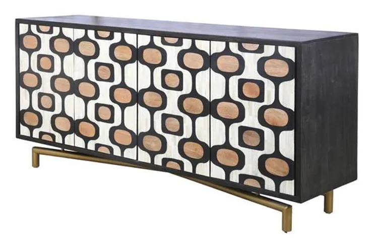 Bassett Mirror 6118-DR-576 Paxton Four Door Cabinet Bassett Mirror 6118-DR-576 Paxton Four Door Cabinet