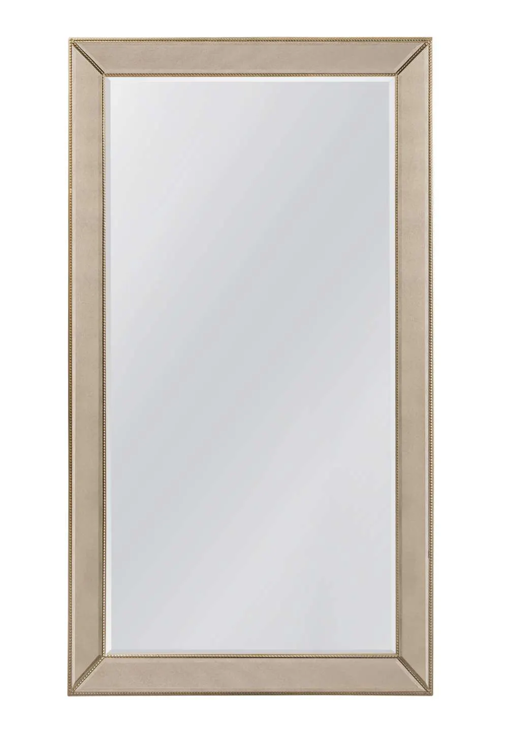 Bassett Mirror M3871B Beaded Leaner Mirror – Gold