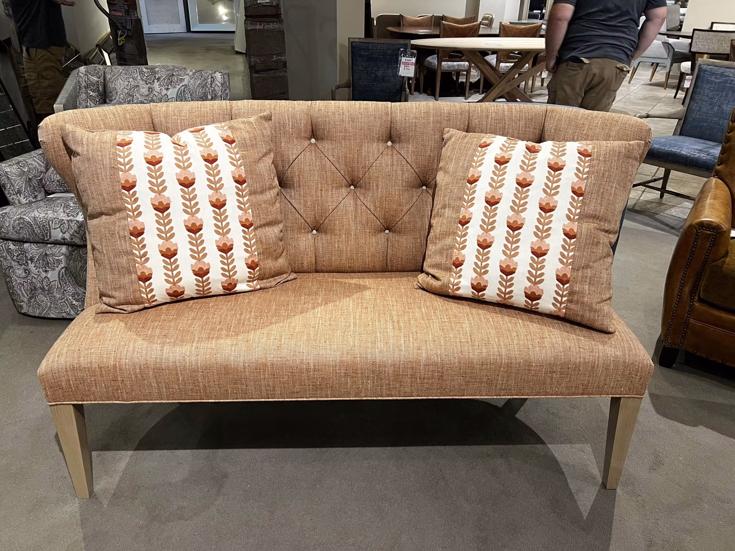 Jessica Charles 1756/10669 Matilda Settee at Factory Outlets by Hickory Park
