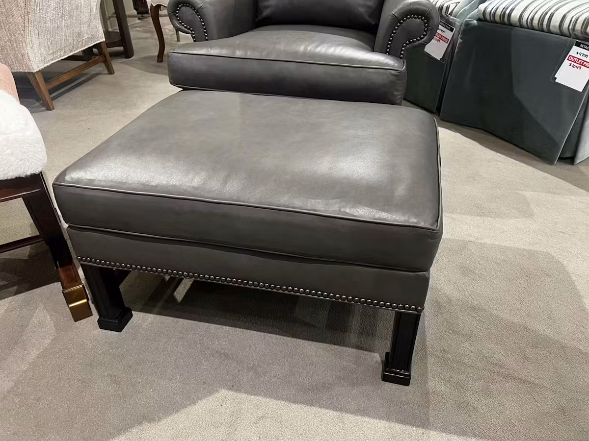 Hickory Chair HC1756-89 Marlborough Ottoman Hickory Chair HC1756-89 Marlborough Ottoman