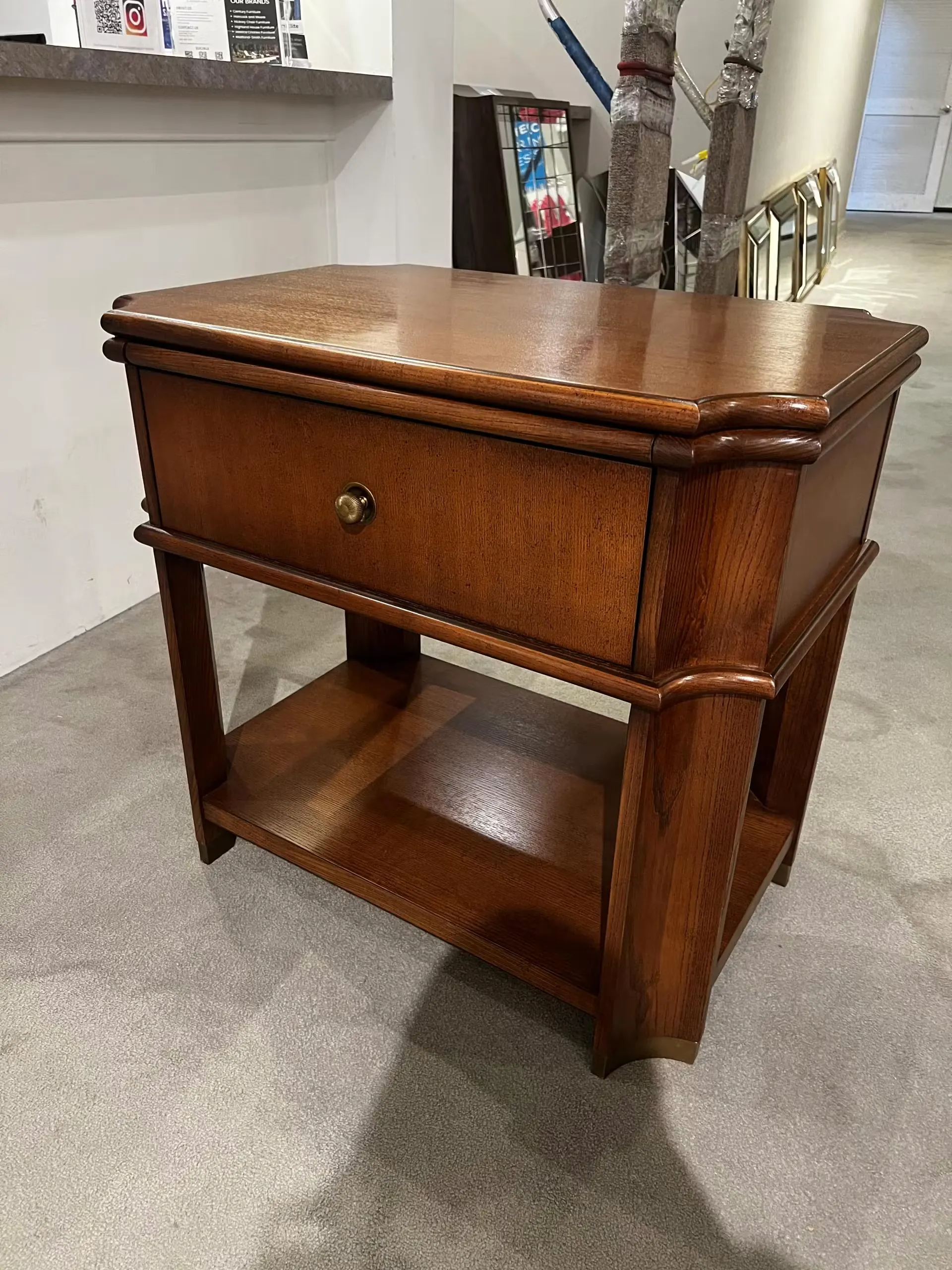 HIckory Chair HC3473-70 Owings Side Table at Factory Outlets by Hickory Park