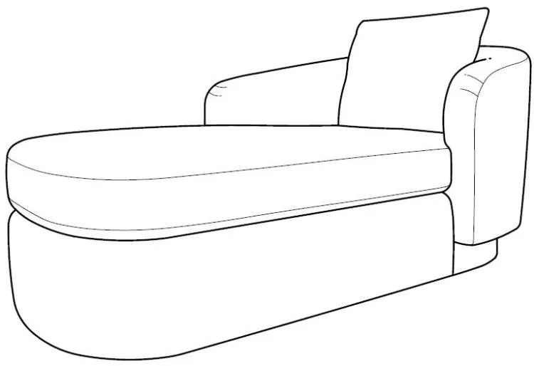 Century D139-1101-5RAF Venice Outdoor Raf Offset Chaise