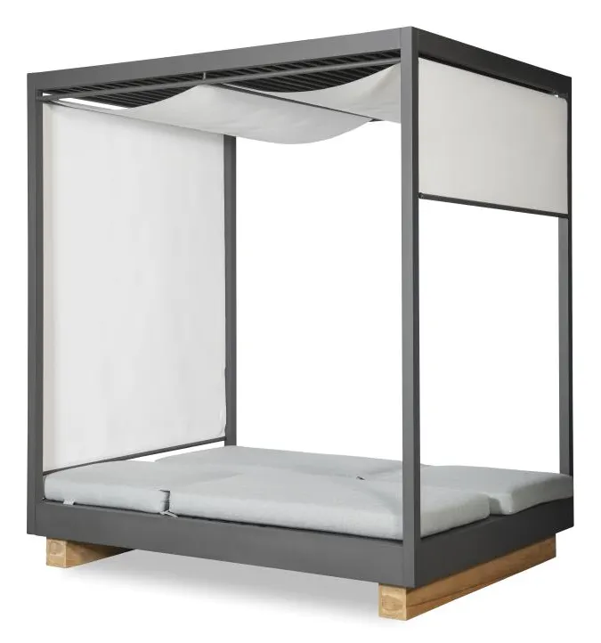 Century D8A-3601-V1 Poolside Aluminum Cabana With Shade Century D8A-3601-V1 Poolside Aluminum Cabana With Shade