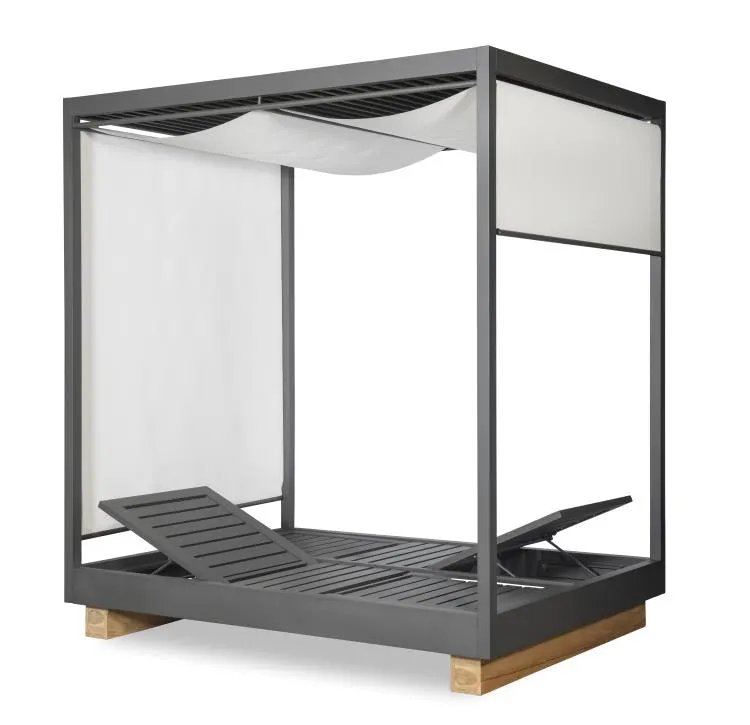 Century D8A-3601-V1 Poolside Aluminum Cabana With Shade