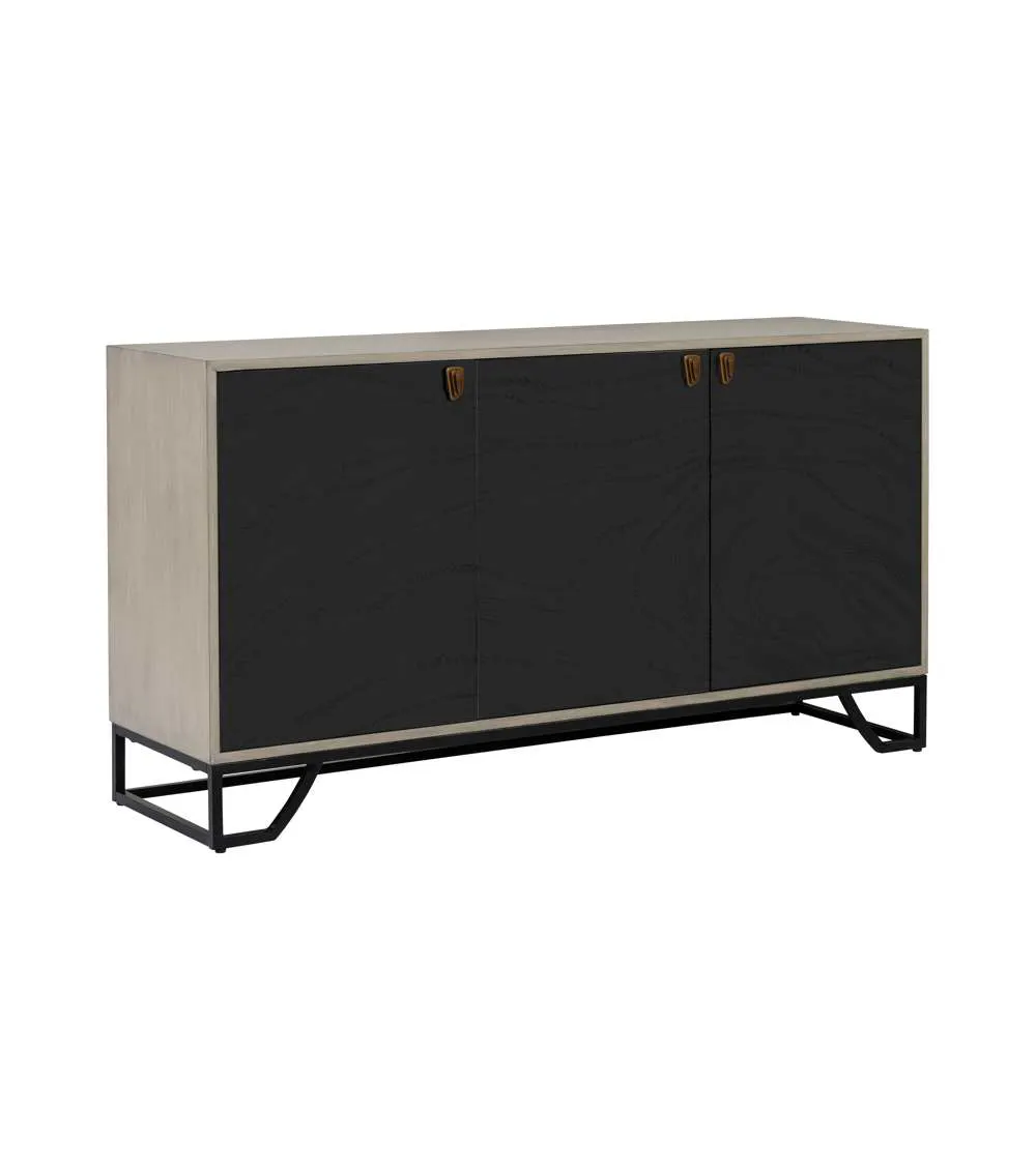 Bassett Mirror 6095-DR-576 Ripple Effect 3 Door Cabinet