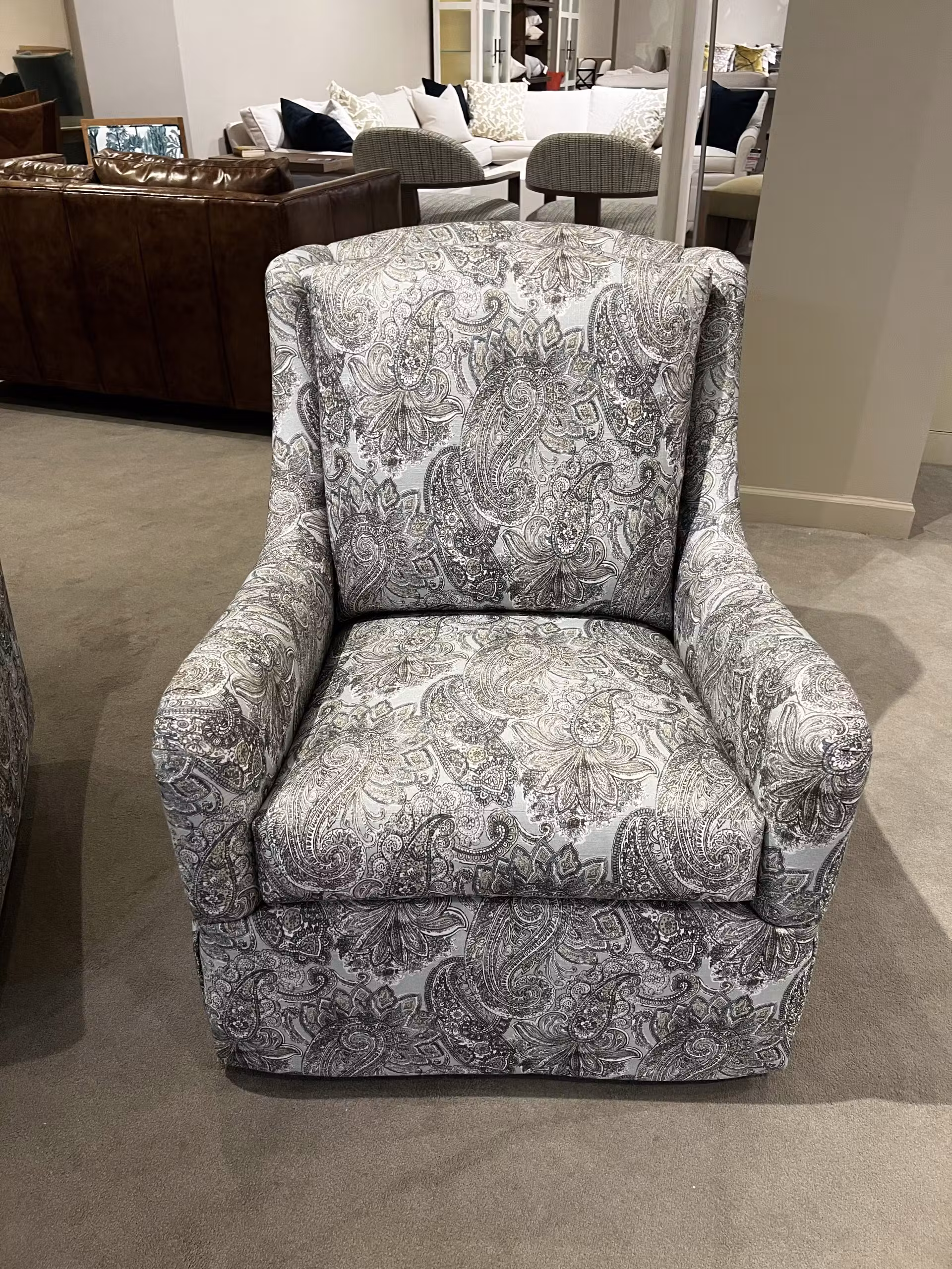 Jessica Charles 799-E-S Carrie English Arm Swivel Chair