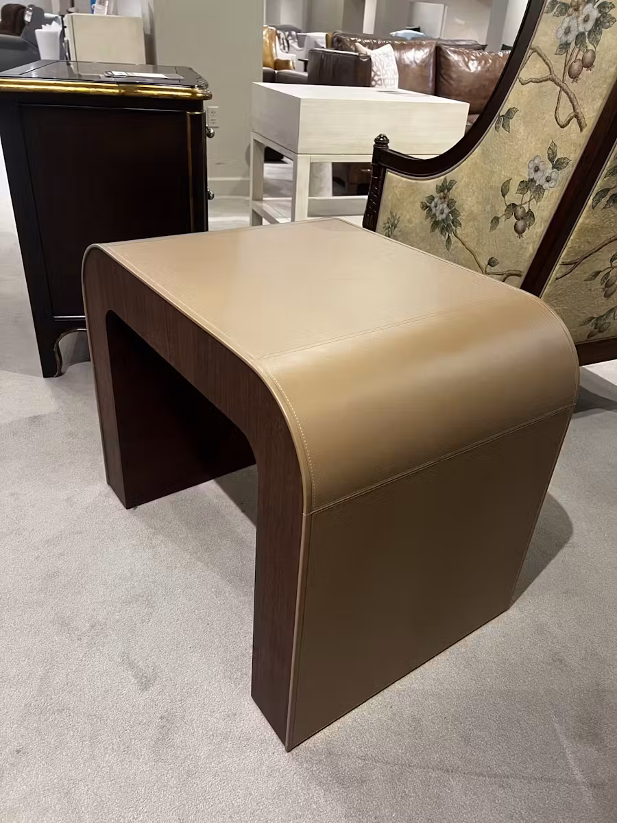 Century SFA-6368-V1 Leather Side Table Century SFA-6368-V1 Leather Side Table