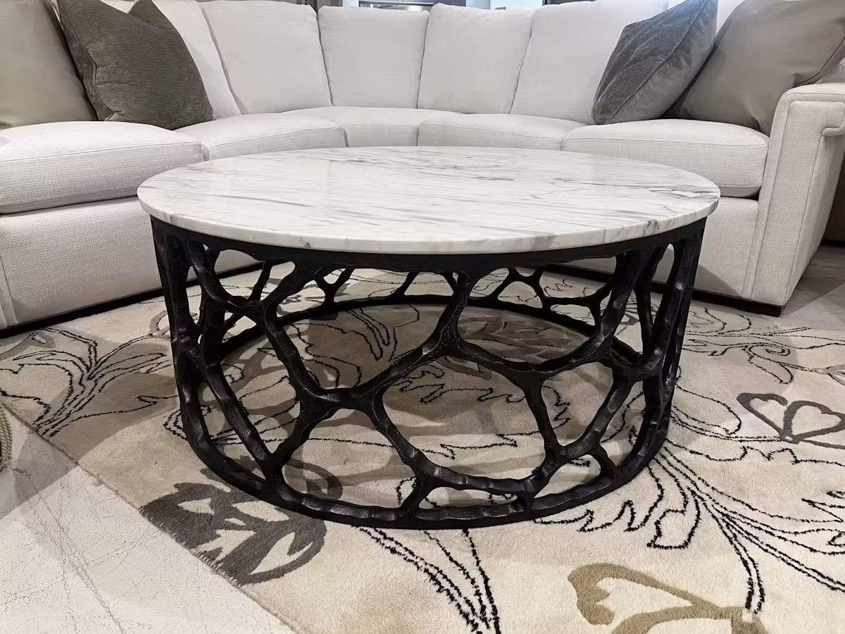Century SFA-6365-V1 Zane Round Cocktail Table Century SFA-6365-V1 Zane Round Cocktail Table