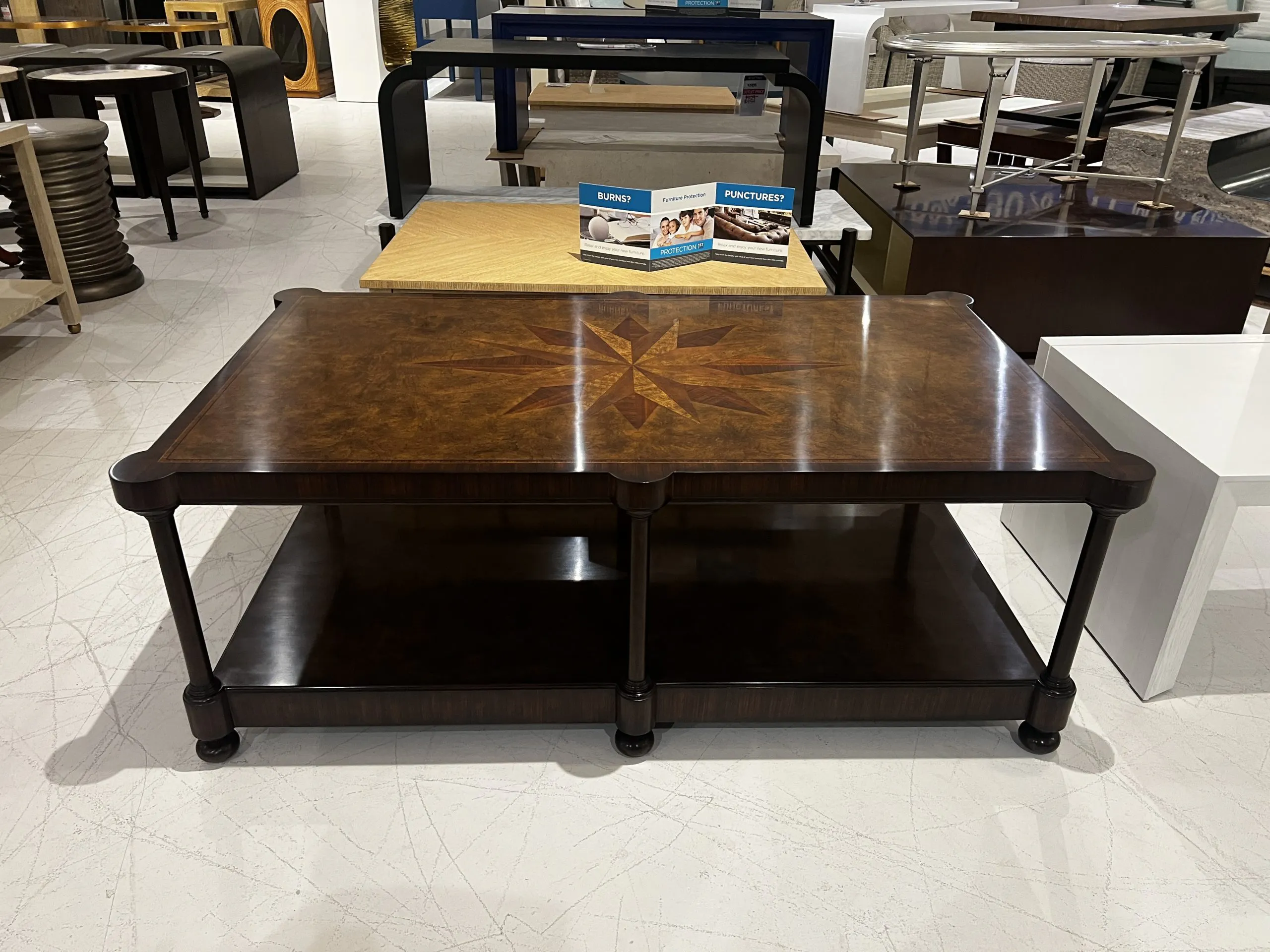 Maitland-Smith 8551-33/20 Cameron Rectangular Cocktail Table at Factory Outlets by Hickory Park