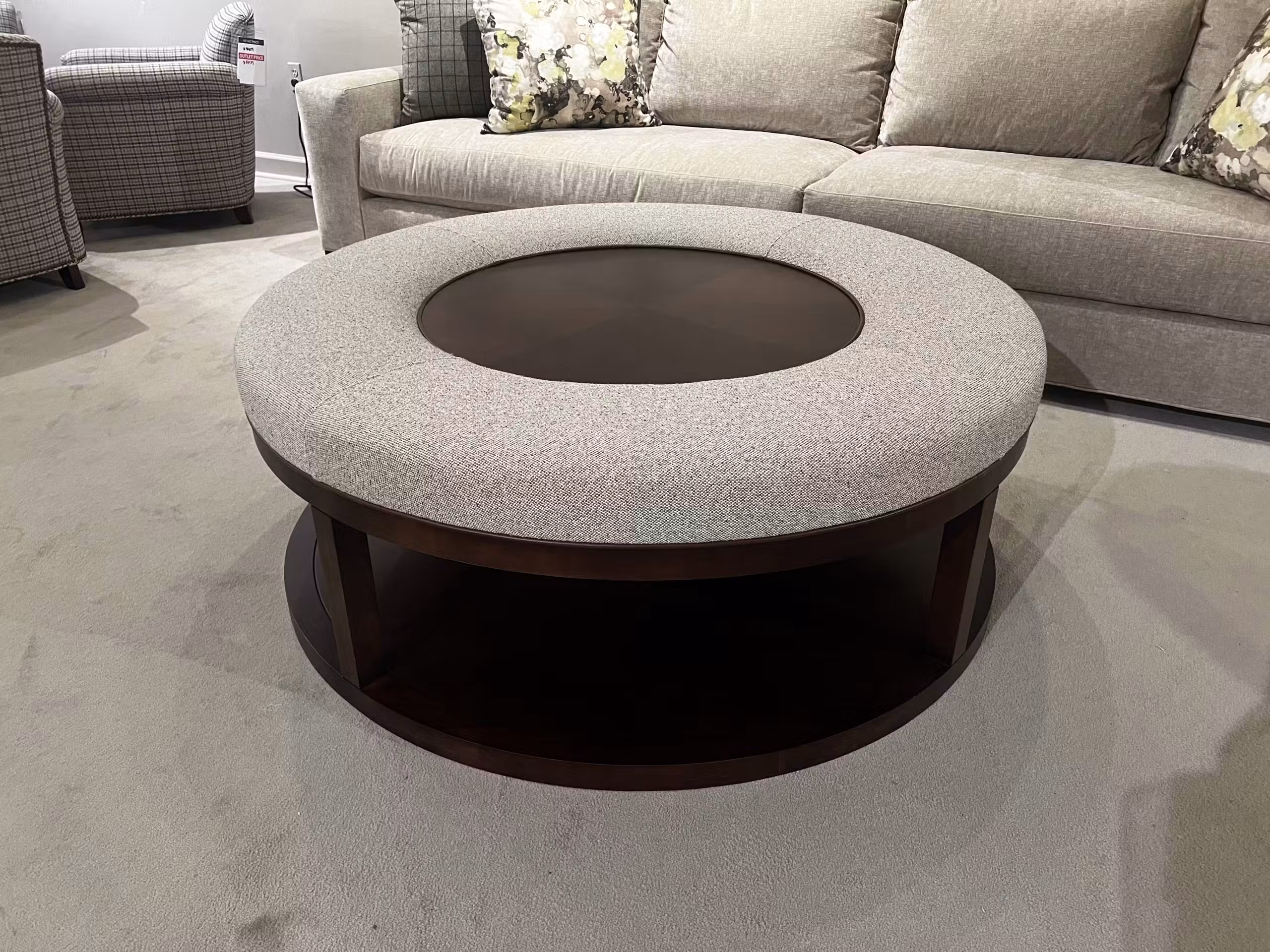 Century 3714-48R/210 Redford 48″ Round Ottoman
