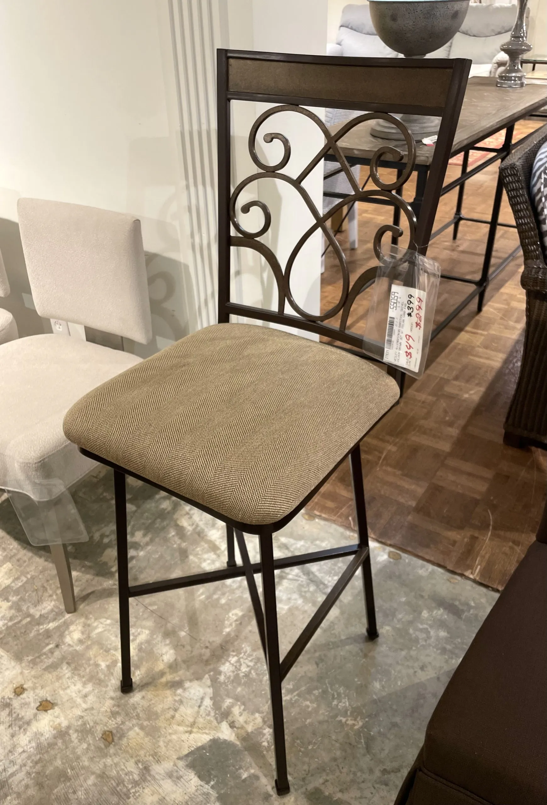 Wesley Allen B219H30 Woodward Barstool