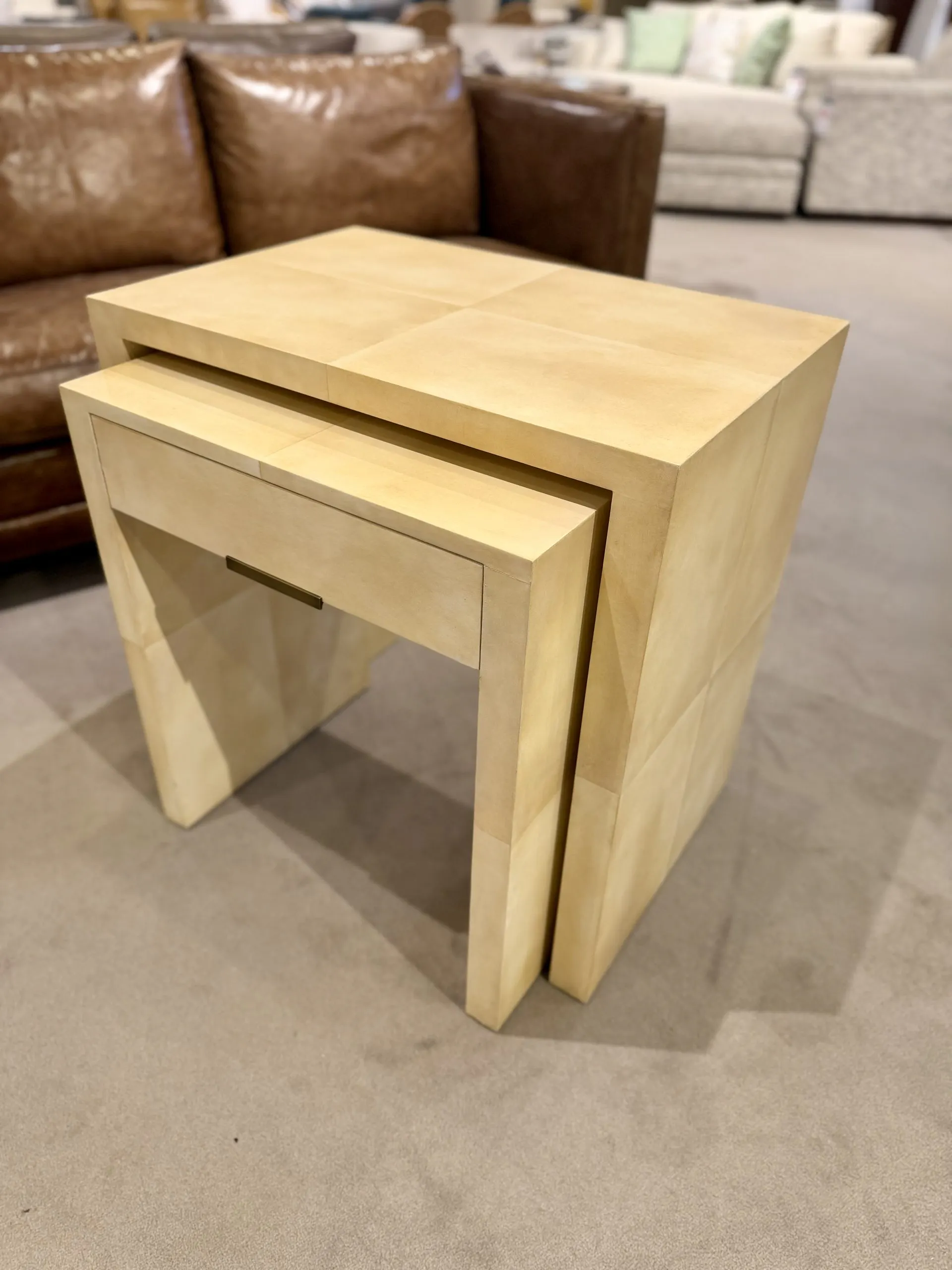 Hickory Chair HCP291-STK Lior Vellum Nightstand